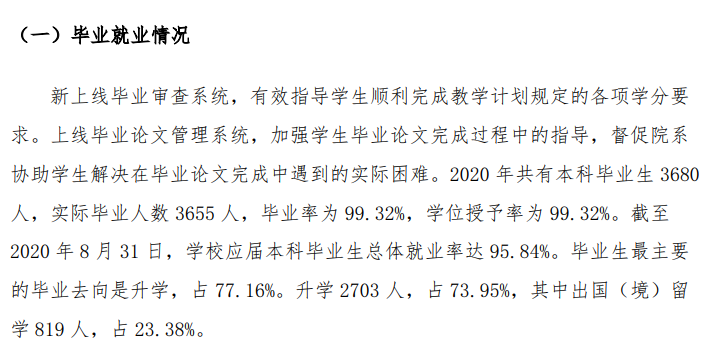北京大学就业率及就业前景怎么样（来源2021-2022学年本科教学质量报告）