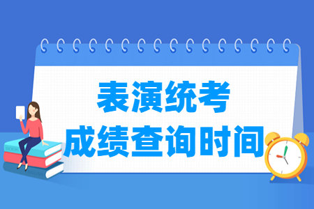 2024上海表（导）演统考成绩查询时间及查询入口