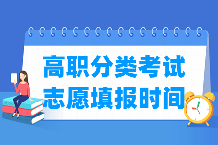 2023安徽高职分类考试志愿填报时间及填报入口