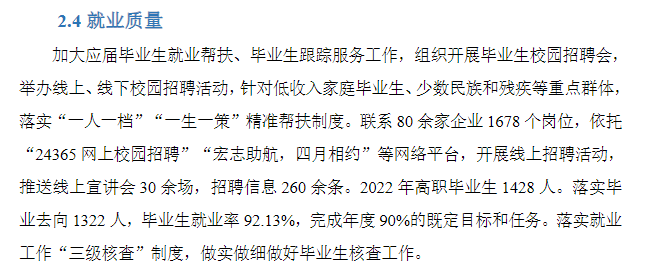 青海柴达木职业技术学院就业率及就业前景怎么样（来源2023年高等职业教育质量年度报告）