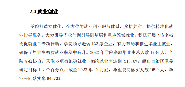 宁夏财经职业技术学院就业率及就业前景怎么样（来源2023高等职业教育质量年度报告）