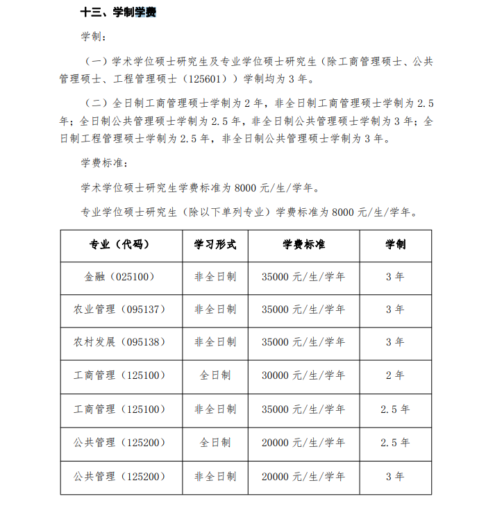 2024河南财经政法大学研究生学费多少钱一年-各专业收费标准