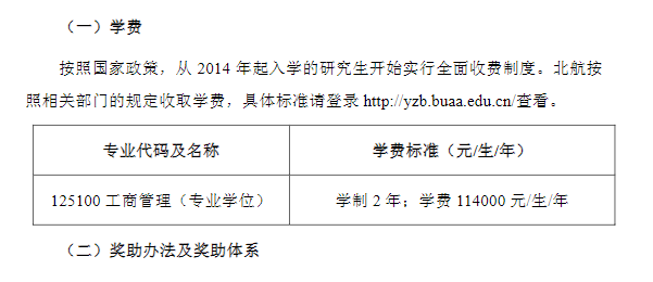 2024年北京航空航天大学MBA报考条件