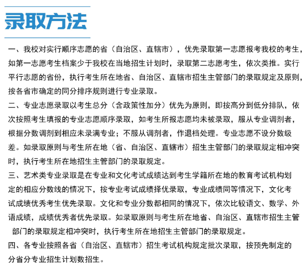 2024年天津传媒学院艺术类录取规则