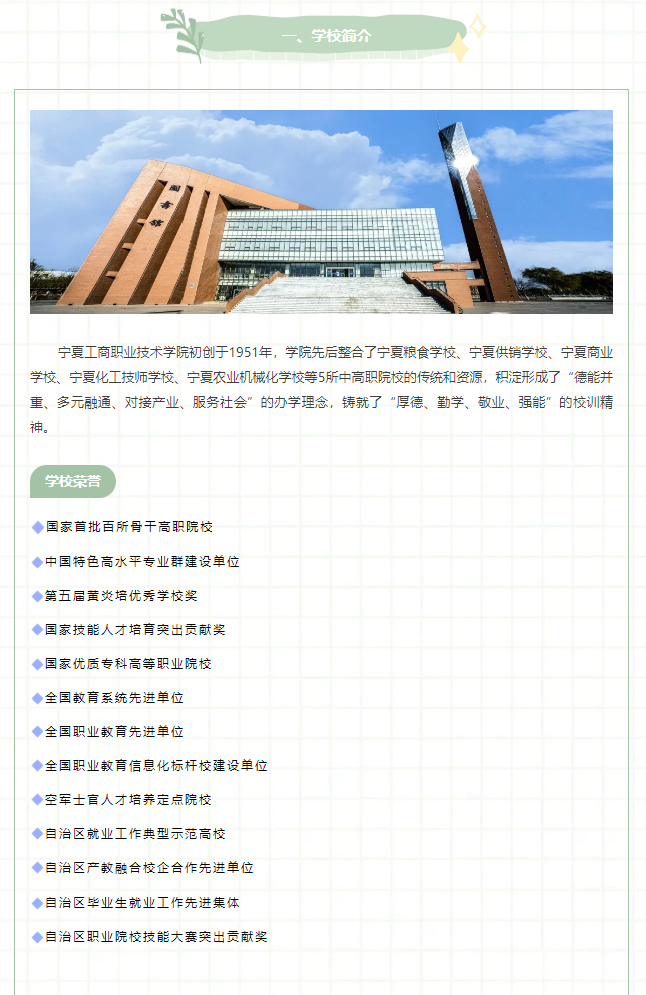 2024年宁夏工商职业技术学院高职自主招生简章