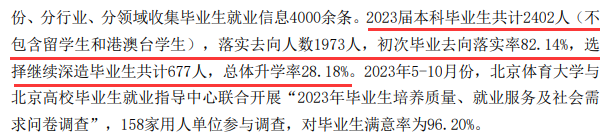 北京体育大学就业率及就业前景怎么样