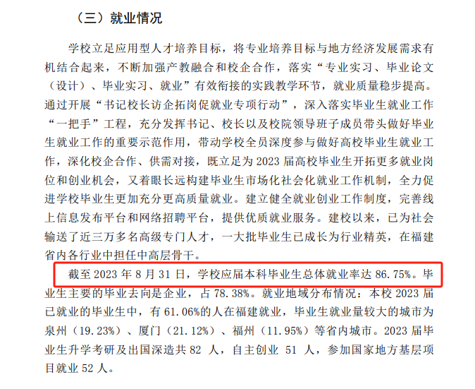 泉州信息工程半岛在线注册就业率及就业前景怎么样