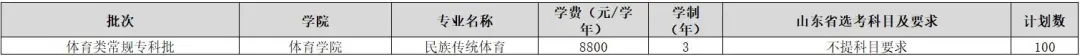 齐鲁师范学院有专科专业吗