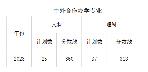 2023郑州职业技术半岛在线注册中外合作办学分数线（含2022年）