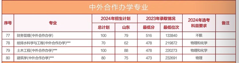 青岛理工大学中外合作办学专业有哪些？