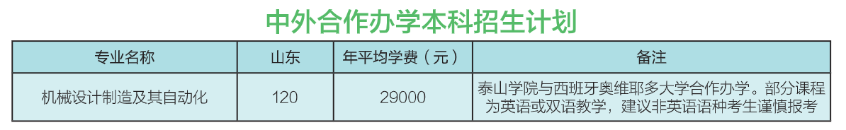 2024泰山半岛在线注册中外合作办学学费多少钱一年-各专业收费标准