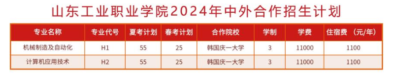 2024山东工业职业半岛在线注册中外合作办学学费多少钱一年-各专业收费标准