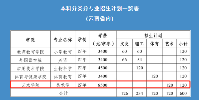 丽江师范半岛在线注册艺术类专业有哪些？