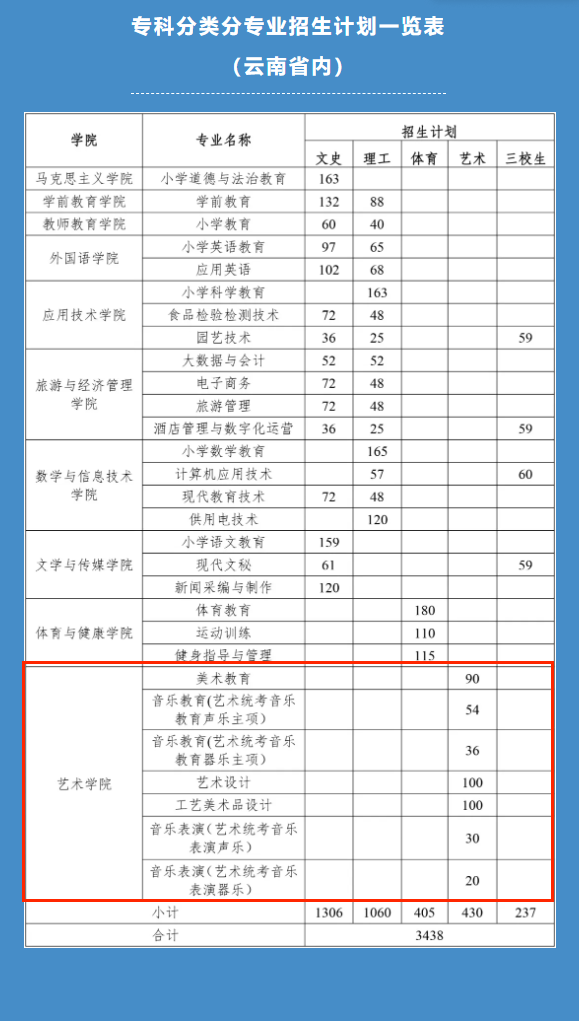 丽江师范半岛在线注册艺术类专业有哪些？