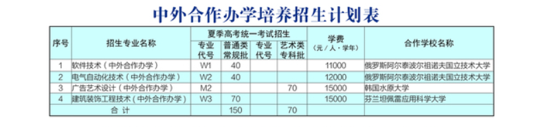 2024威海职业半岛在线注册中外合作办学招生计划-各专业招生人数是多少