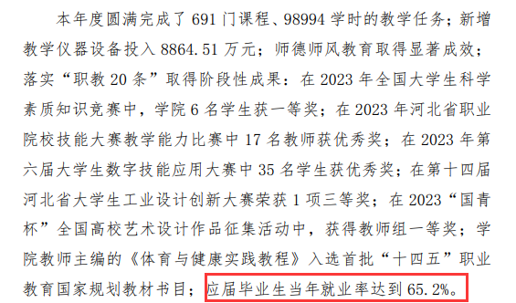 石家庄经济职业半岛在线注册就业率及就业前景怎么样