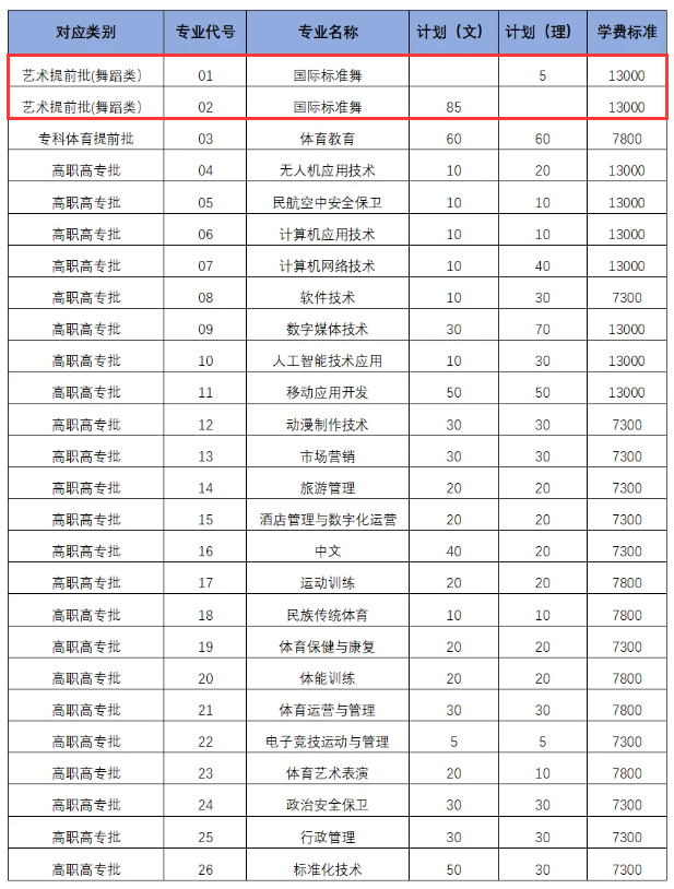 2024嵩山少林武术职业半岛在线注册艺术类招生计划-各专业招生人数是多少