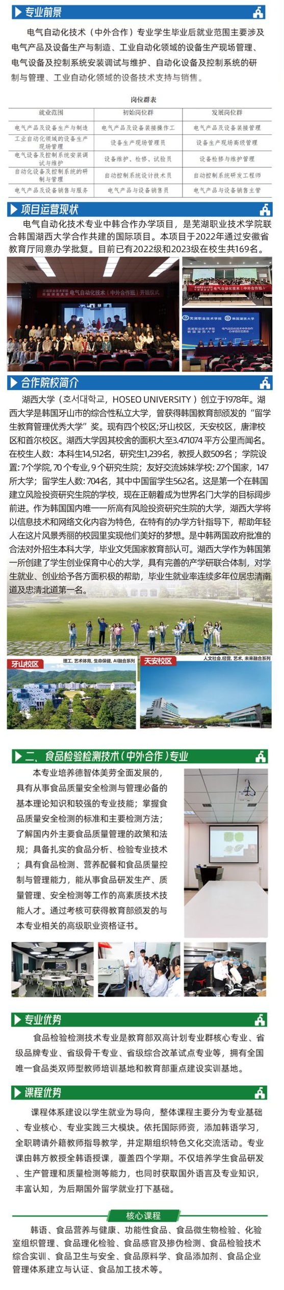 2024芜湖职业技术半岛在线注册中外合作办学报考指南