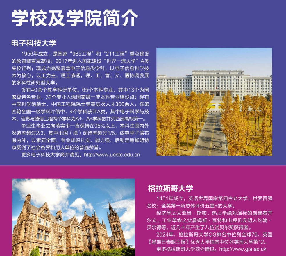 2024电子科技大学中外合作办学招生简章