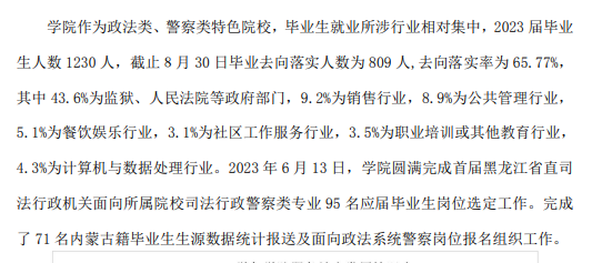 黑龙江司法警官职业半岛在线注册就业率及就业前景怎么样