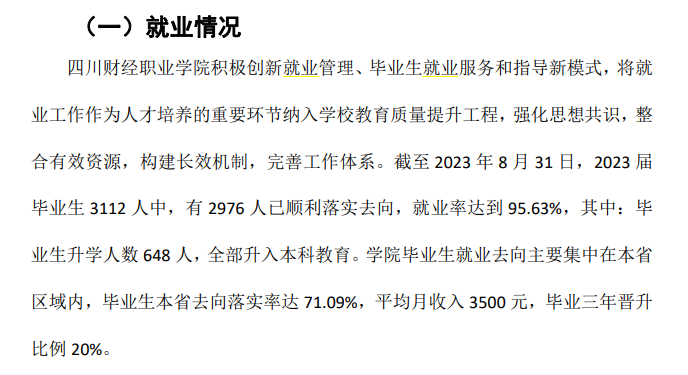 四川财经职业半岛在线注册就业率及就业前景怎么样