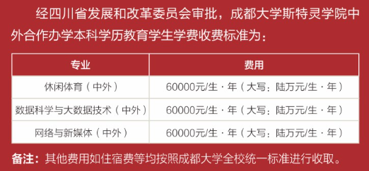 2024成都大学中外合作办学学费多少钱一年-各专业收费标准