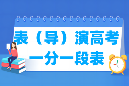 2024北京表(导)演高考一分一段表