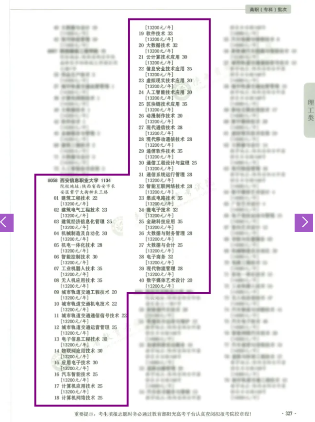 2024西安信息职业大学学费多少钱一年-各专业收费标准