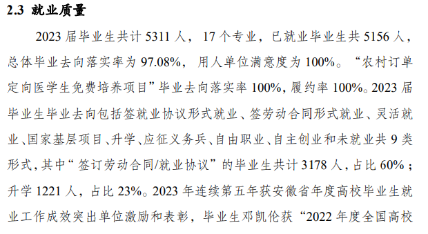 安徽医学高等专科半岛在线注册就业率及就业前景怎么样
