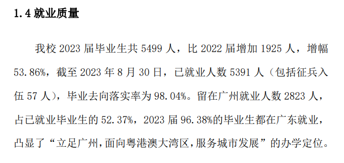 广州城市职业学院就业率及就业前景怎么样