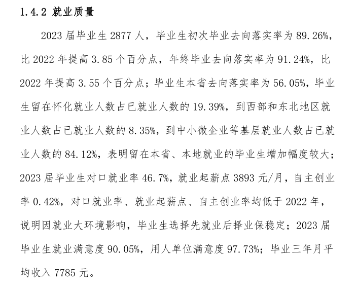 怀化职业技术半岛在线注册就业率及就业前景怎么样