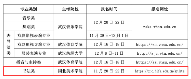 2025湖北书法统考报名时间及报名入口