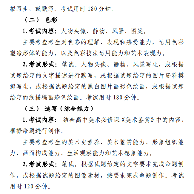 山东美术与设计统考包含哪些专业