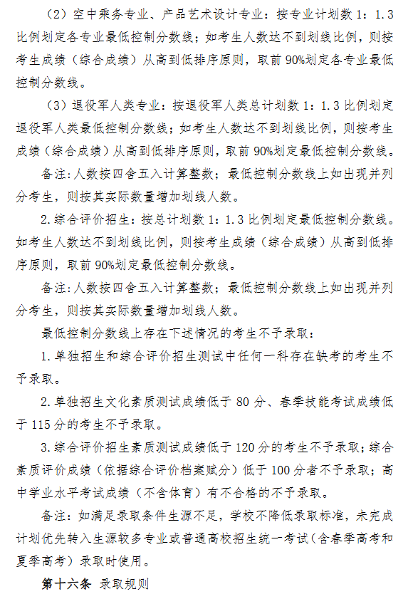 2025年青岛酒店管理职业技术学院高职单独招生和综合评价招生计划