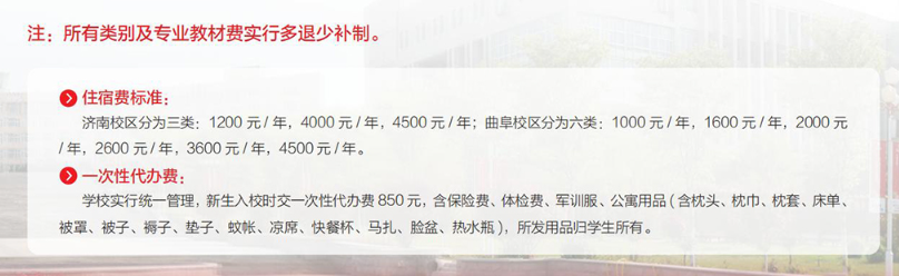 齐鲁理工学院学费多少钱一年-各专业收费标准