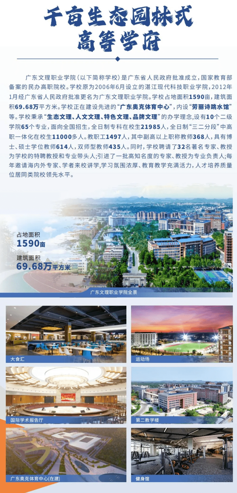 2025年广东文理职业学院春季高考招生简章