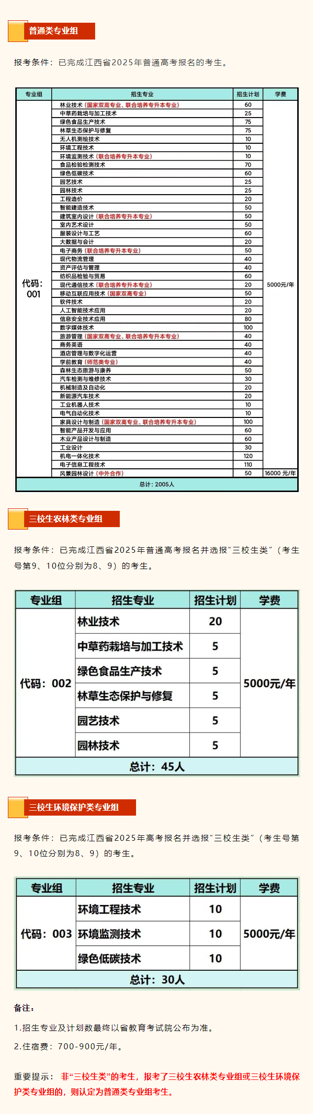 2025江西环境工程职业学院单招计划