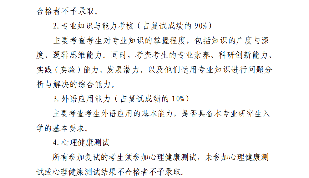 2025黄冈师范学院研究生复试内容