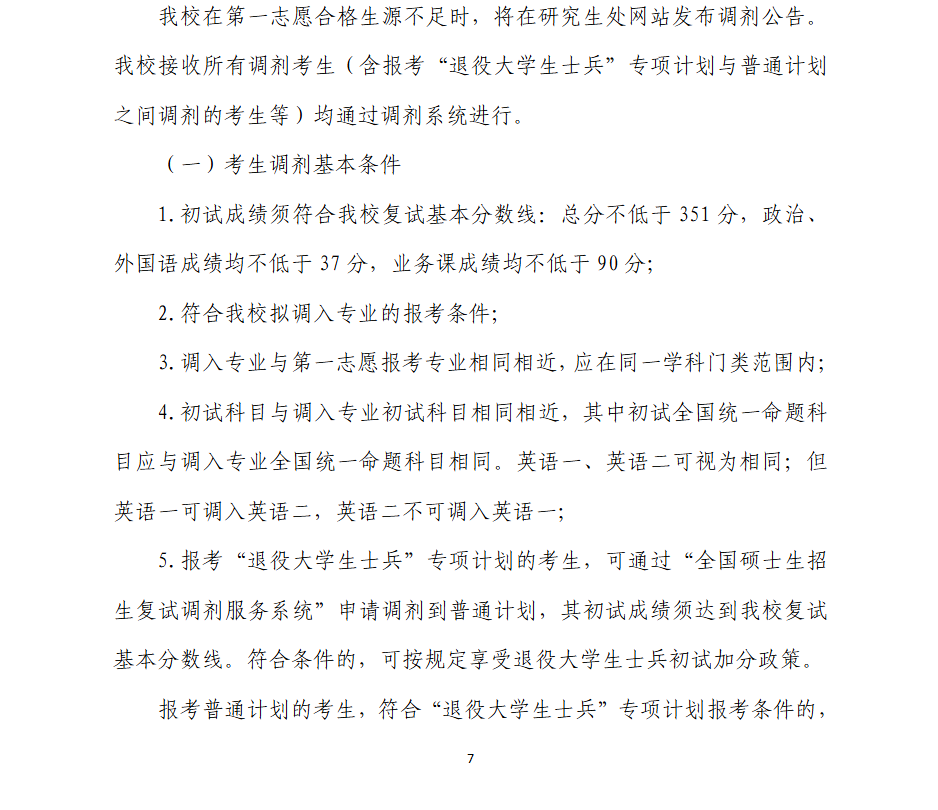 2025山东艺术学院考研调剂要求