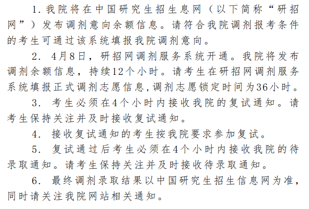 2025年中国地质大学（武汉）考研调剂要求