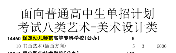 2025保定幼儿师范高等专科学校单招计划