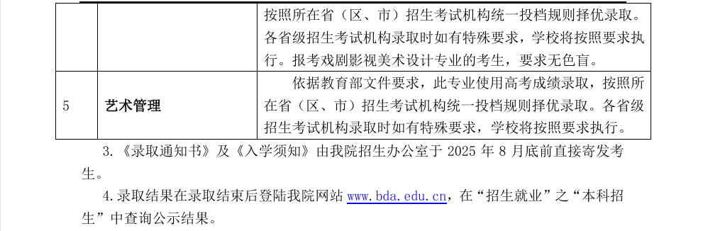 2025北京舞蹈半岛在线注册艺术类录取规则