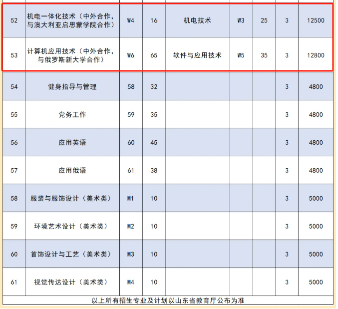 泰山職業(yè)技術(shù)學(xué)院中外合作辦學(xué)專業(yè)有哪些？