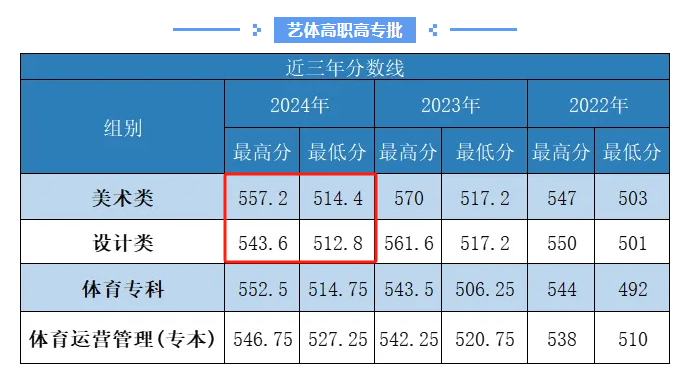 2024武汉城市职业学院艺术类录取分数线（含2022-2023历年）