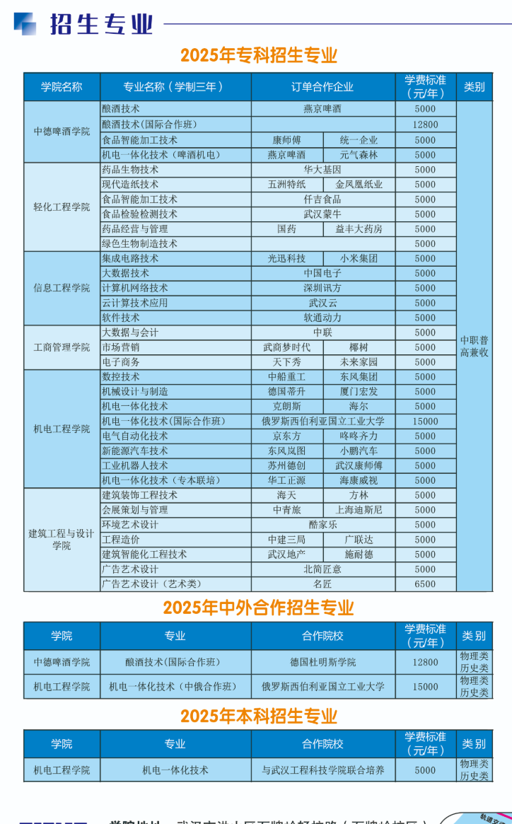 2025湖北轻工职业技术学院学费多少钱一年-各专业收费标准