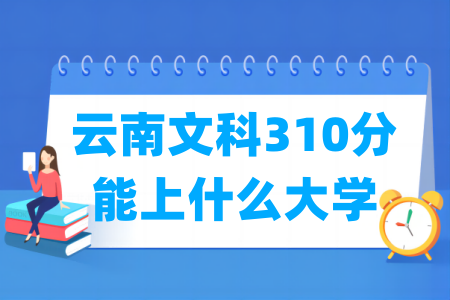 2024云南文科310分能上什么大学？