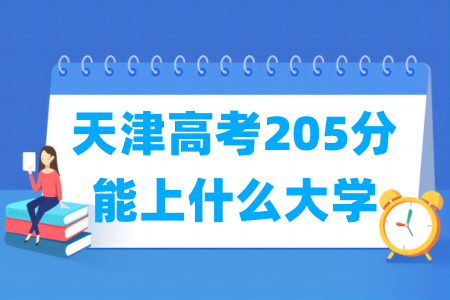 2024天津高考205分能上什么大学？