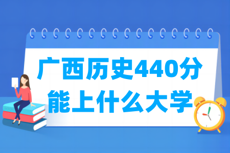 2025广西历史440分能上什么大学？