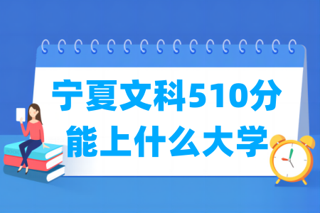 2024宁夏文科510分能上什么大学？