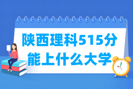 2024陕西理科515分能上什么大学？